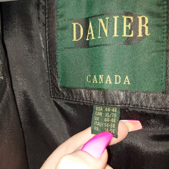 Beautiful full length black leather coat men's - Picture 3 of 4